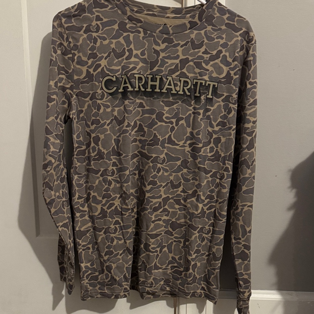 Carhartt Brown Camouflage Long Sleeve Tee